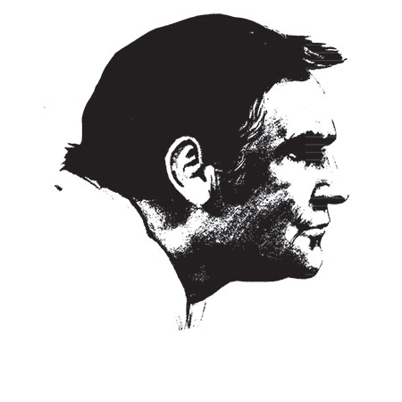 Drawing of Coach Don Shula